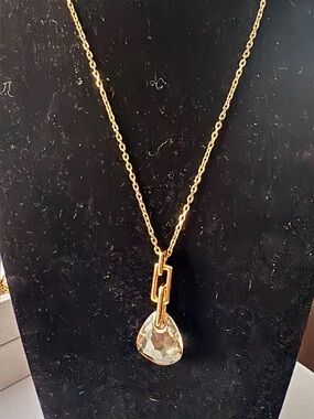 Swarovski Parallele Desert Glow Necklace with Crystal Teardrop